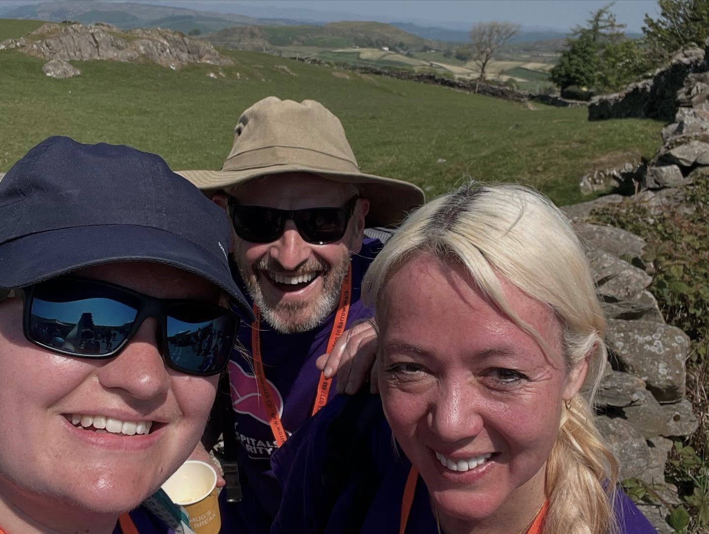 Rev Amy Bland Rev Ian Dewar and Deacond Deborah wilde on the K2B Walk.jpg
