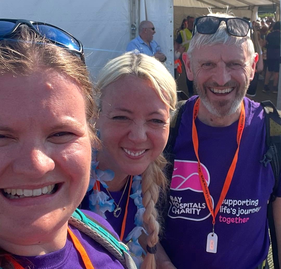 Rev Amy Bland Deacond Deborah Wilde and Rev Ian Dewar on the K2B Walk.jpg