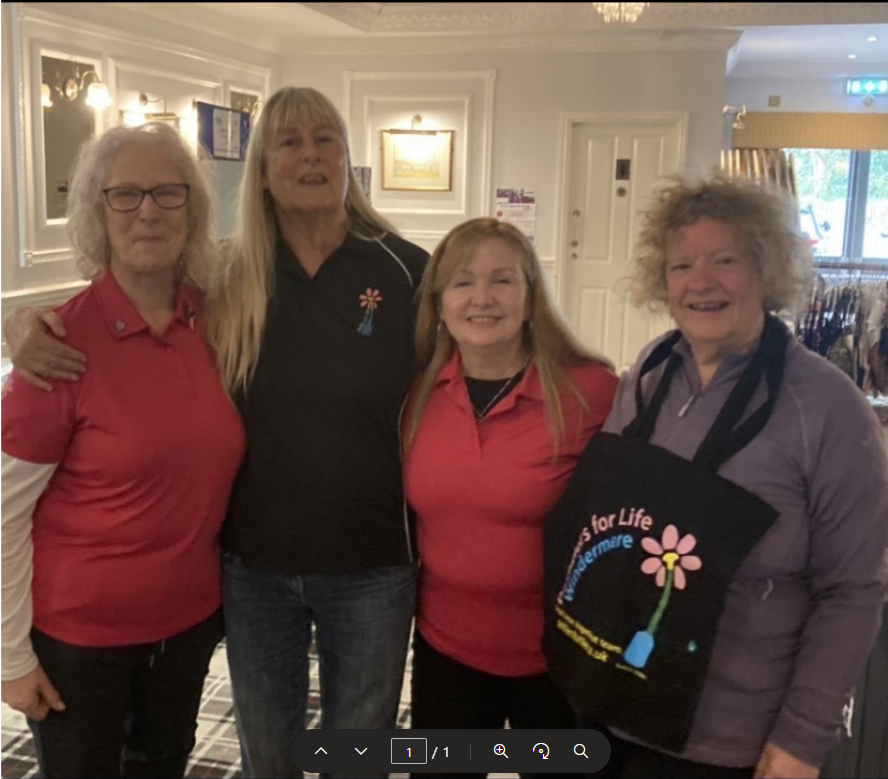 Paddlers for Life Windermere, Breast cancer survivor dragon boat team.png