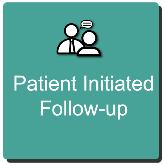Patient initiated follow up