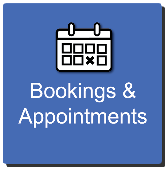 Bookings and appointments