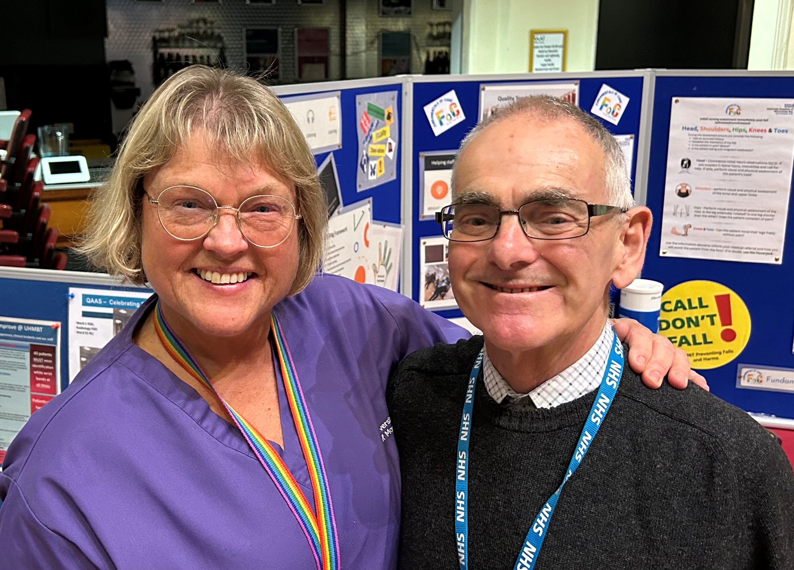Matron Sally Young with volunteer and governor Jim Wood at last years AMM.jpg